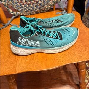 Hoka Women's Teal and Black Athletic Shoes